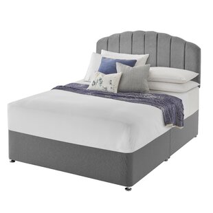 Grey divan store king size bed